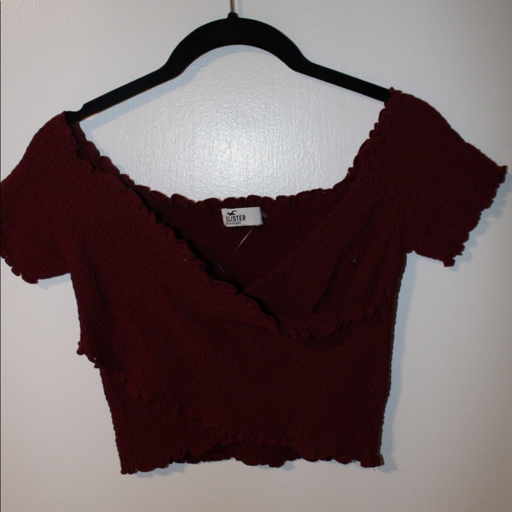Off the shoulder crop top